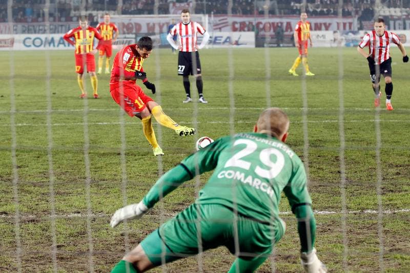 Football. PKO BP Ekstraklasa. Cracovia Krakow - Korona Kielce. 14.12.2015