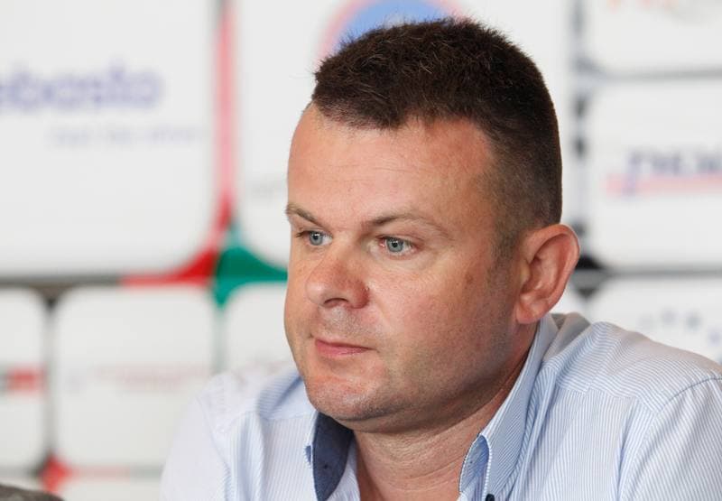 Football. Zaglebie Sosnowiec. Press Conference. 31.07.2014