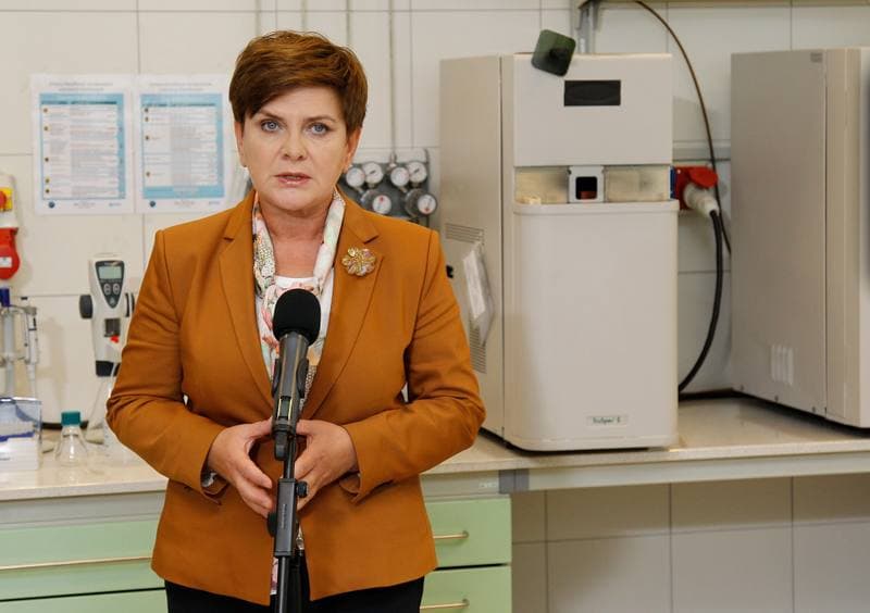 Beata Szydlo. Main Mining Institute. Press Conference. 05.10.2015