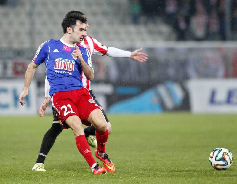 Football. T-Mobile Ekstraklasa. Cracovia Krakow - Piast Gliwice. 13.03.2015