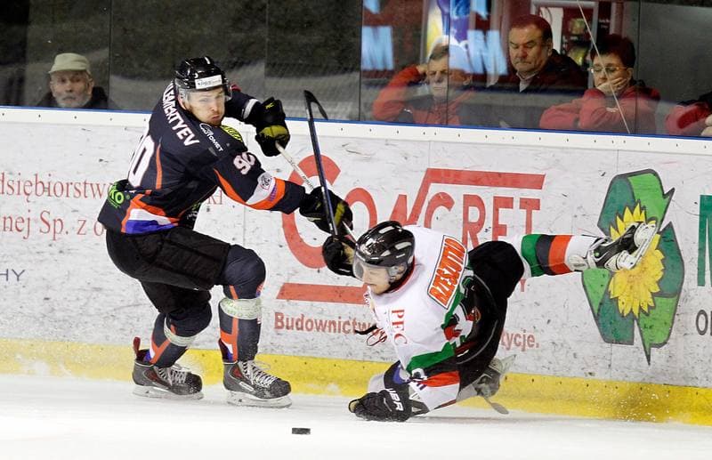 Ice Hockey. Polska Hokej Liga. GKS Tychy - Ciarko KH Sanok. 23.01.2015