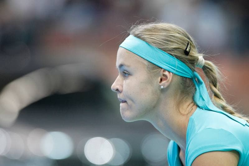 Tennis. Katowice Open. Agnieszka Radwanska - Yanina Wickmayer. 07.04.2015