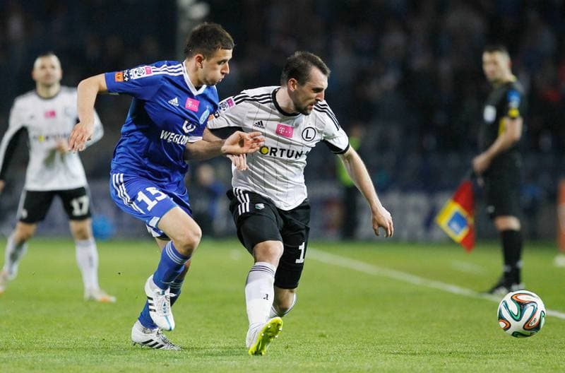 Football. T-Mobile Ekstraklasa. Ruch Chorzow - Legia Warsaw. 24.04.2015