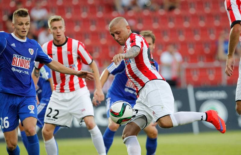 Football. T-Mobile Ekstraklasa. Cracovia Krakow - Piast Gliwice. 13.03.2015