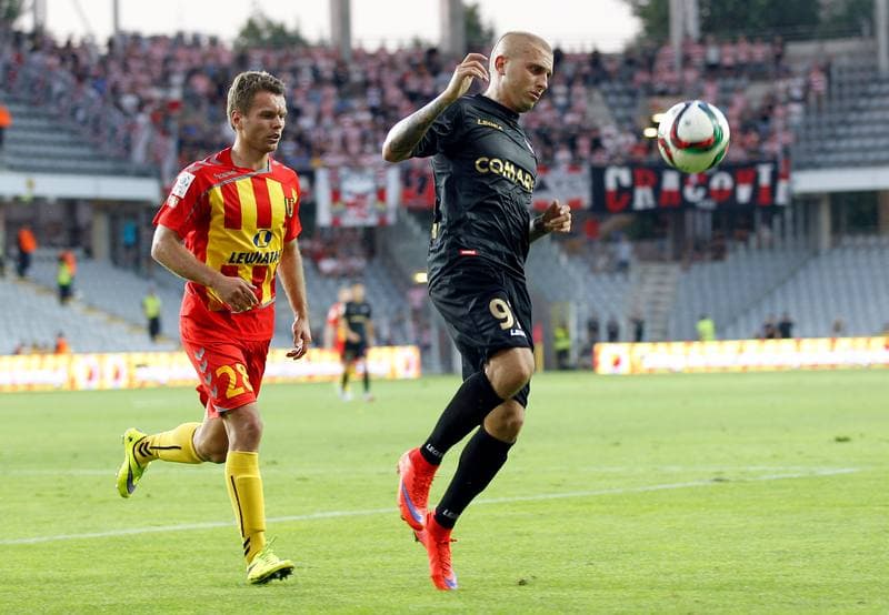 Football. PKO BP Ekstraklasa. Korona Kielce - Cracovia Krakow. 14.08.2015