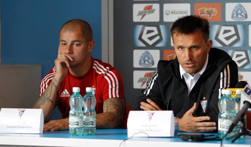 Football. Ruch Chorzow. Press Conference. 10.09.2015