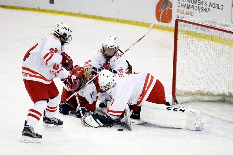 Ice Hockey. U18 Women's World Championship. Poland - Denmark. 08.01.2017