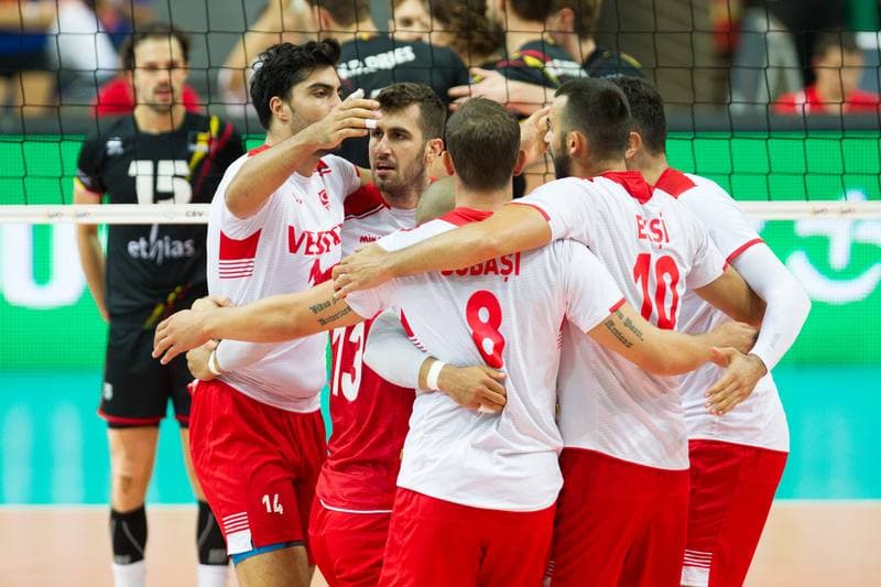 Volleyball. CEV EuroVolley. Belgium - Turkey. 27.08.2017