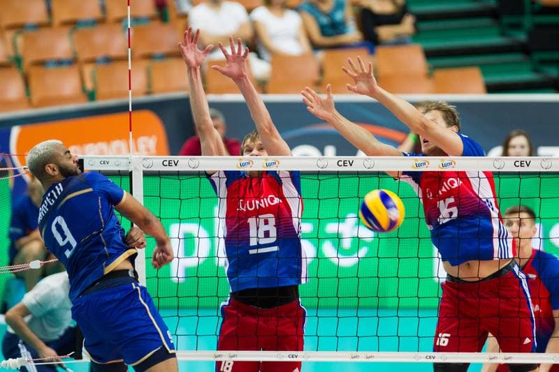 Volleyball. EuroVolley 2017. France - Czech Republic. 30.08.2017