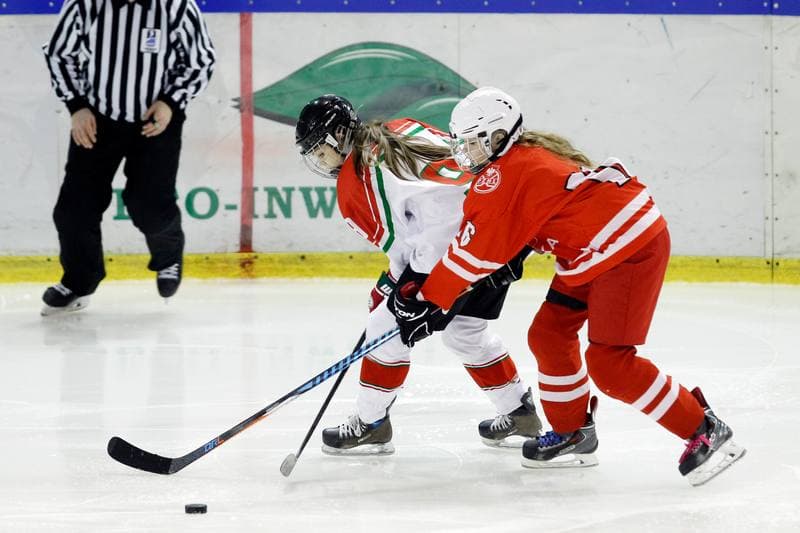 Ice Hockey. Women's U18 Olympic Hopes Tournament. Poland - Hungary. 17.12.2017