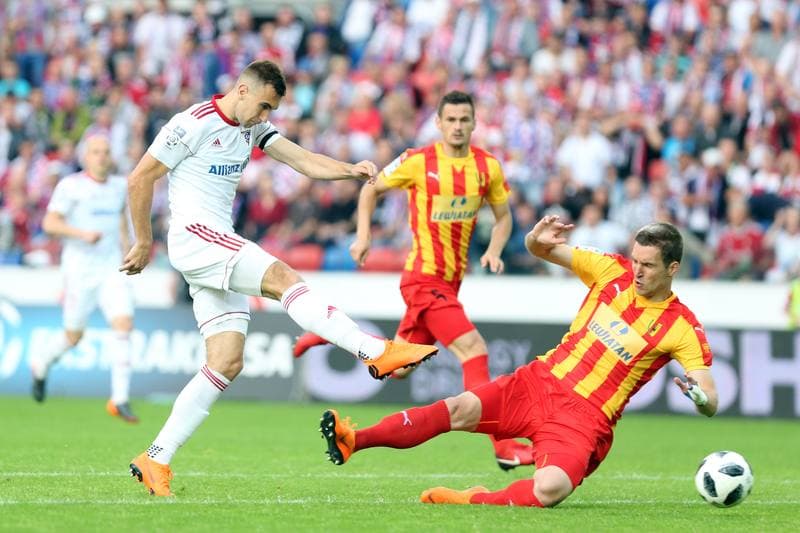 Football. Lotto Ekstraklasa. Gornik Zabrze - Korona Kielce. 09.05.2018