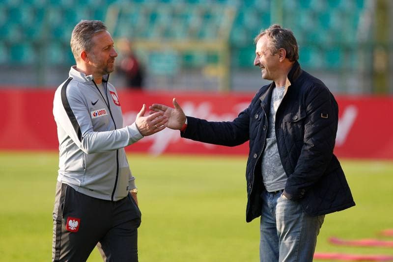 Football. Poland national team. Training. 08.10.2018