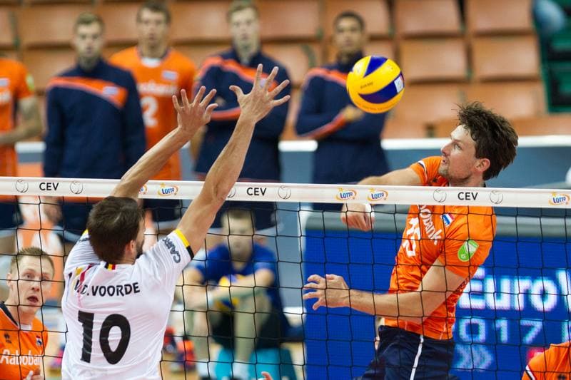 Volleyball. CEV EuroVolley. Netherlands - Belgium. 28.08.2017