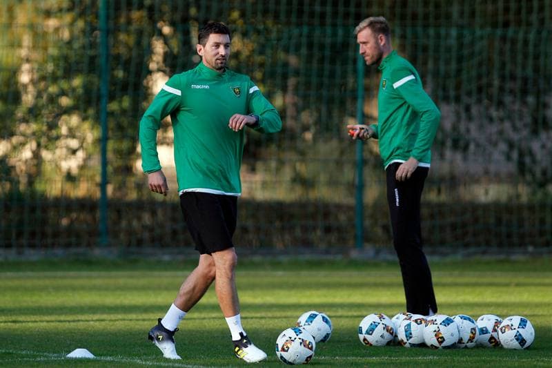Football. GKS Katowice. Training. 15.10.2018