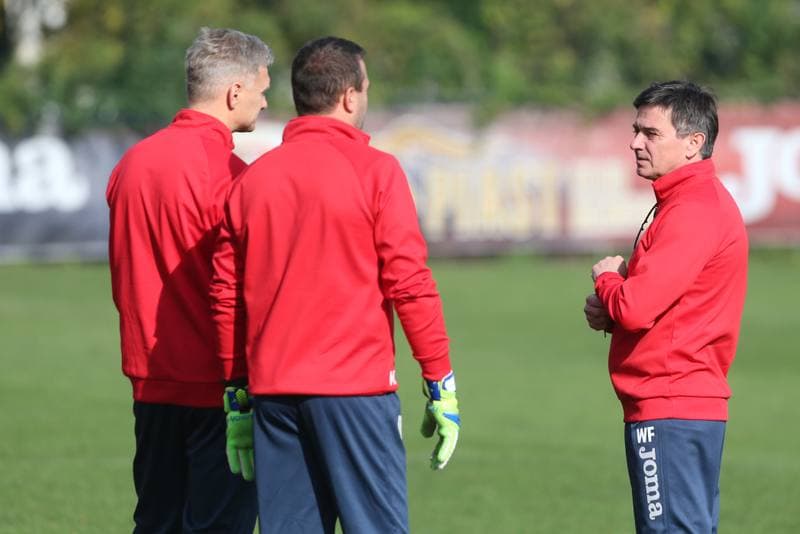 Football. Piast Gliwice. Training. 18.10.2017