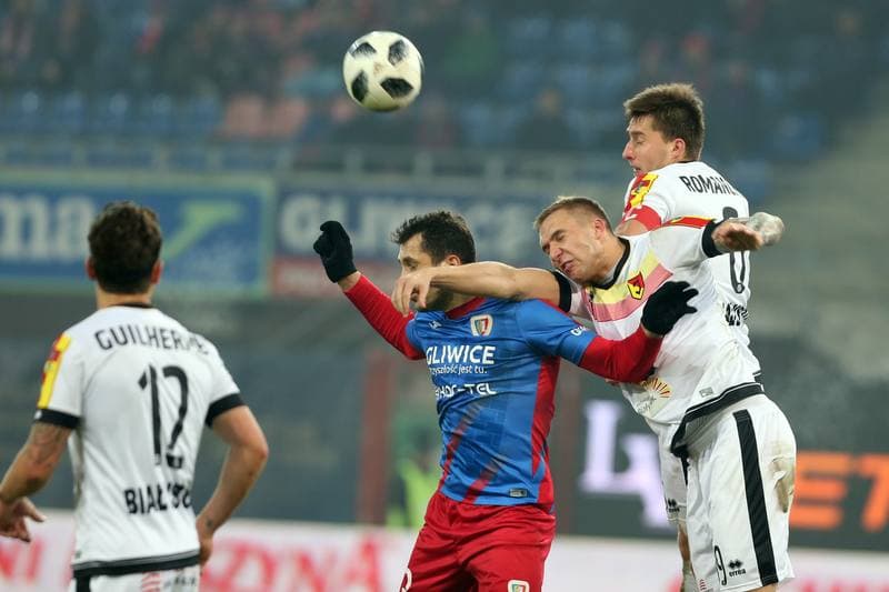 Football. Lotto Ekstraklasa. Piast Gliwice - Jagiellonia Bialystok. 12.02.2018