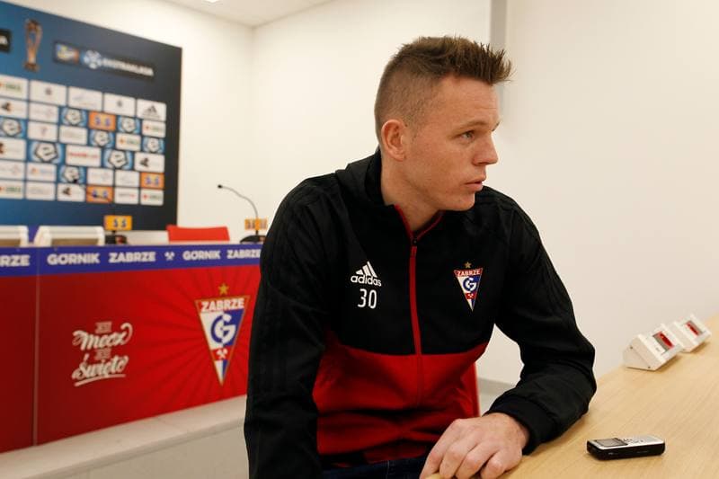 Football. Gornik Zabrze. Press Conference. 22.01.2019