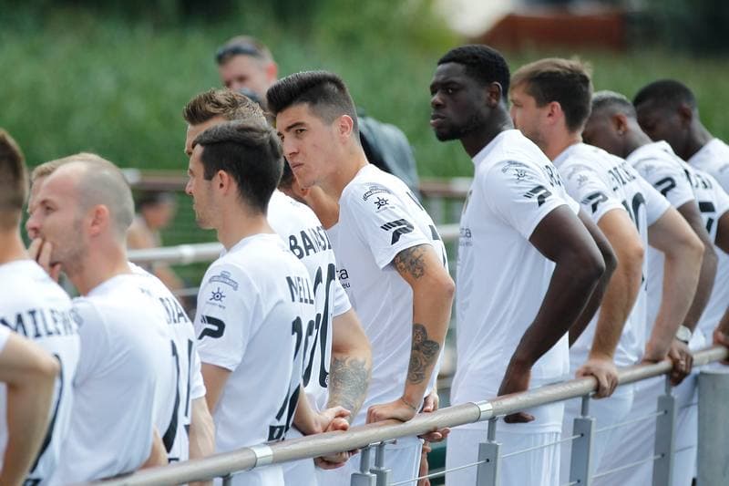 Football. Zaglebie Sosnowiec. Team Presentation. 21.07.2018