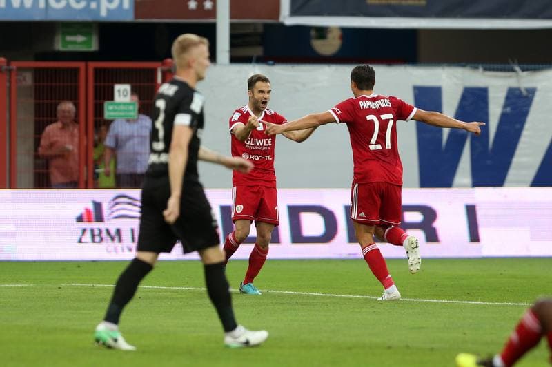 Football. Lotto Ekstraklasa. Piast Gliwice - Cracovia Krakow. 24.08.2018
