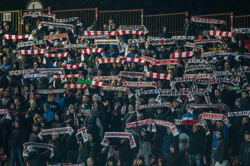 Football. Fortuna I Liga. GKS 1962 Jastrzebie - LKS Lodz. 04.05.2019