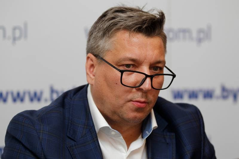 Football. Polonia Bytom. Press Conference. 17.10.2018
