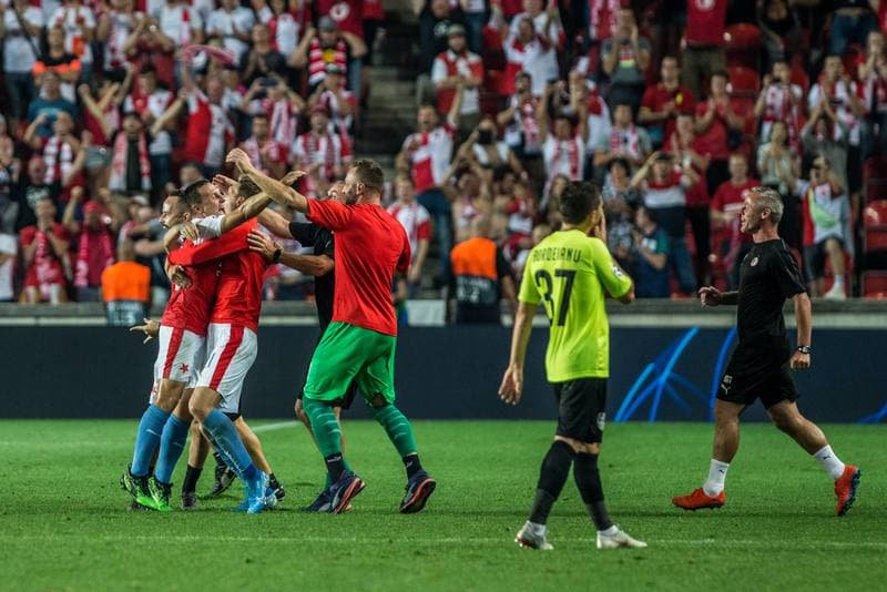Football. UEFA Champions League. Slavia Prague - CFR Cluj. 28.08.2019
