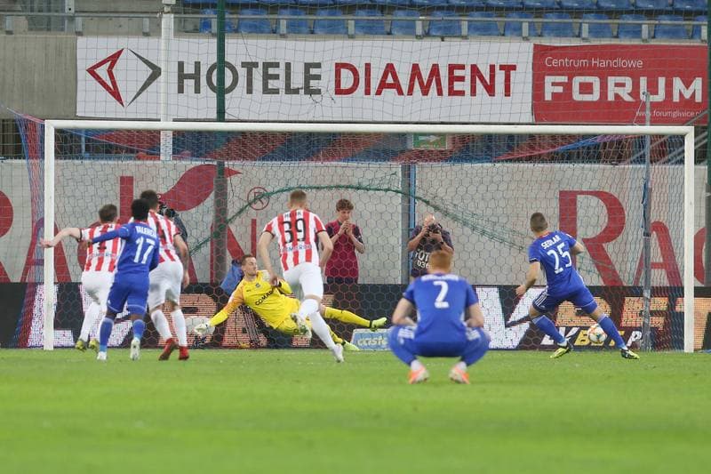 Football. Lotto Ekstraklasa. Piast Gliwice - Cracovia Krakow. 26.04.2019