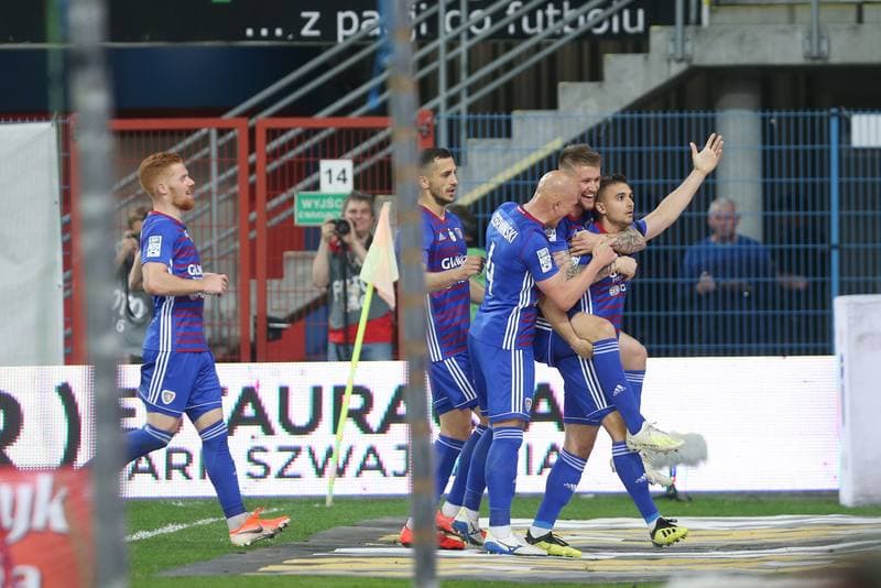 Football. Lotto Ekstraklasa. Piast Gliwice - Cracovia Krakow. 26.04.2019