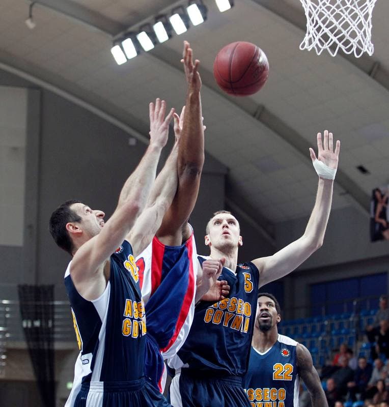 Basketball. Tauron Basket Liga. MKS Dabrowa Gornicza - Asseco Gdynia. 03.01.2015