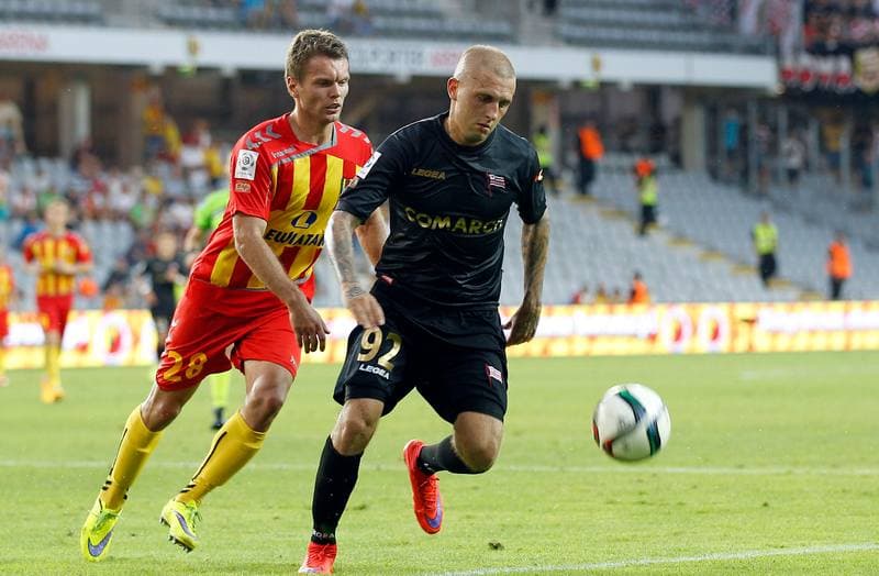 Football. PKO BP Ekstraklasa. Korona Kielce - Cracovia Krakow. 14.08.2015
