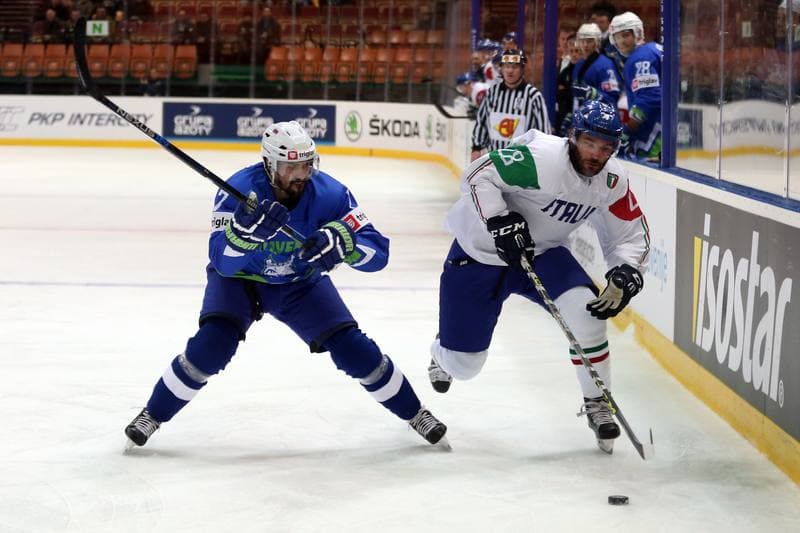 Ice Hockey. World Championship Division 1A. Slovenia - Italy. 24.04.2016