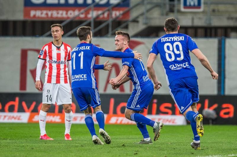 Football. PKO BP Ekstraklasa. Piast Gliwice - Cracovia Krakow. 22.02.2020
