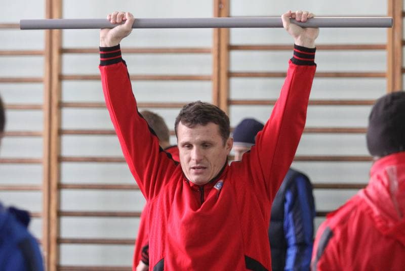 Football. Gornik Zabrze. Training. 11.01.2011