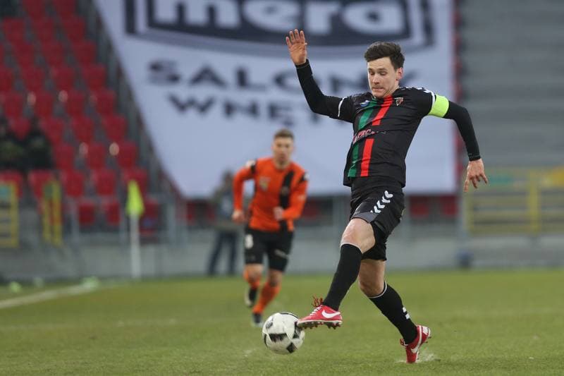 Football. Nice I Liga. GKS Tychy - Chrobry Glogow. 03.03.2018