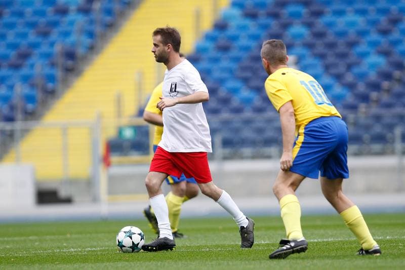 Football. Charity Match. Politicians - Journalists. 27.10.2018