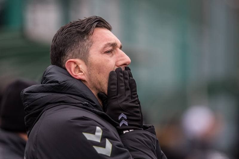 Football. Sparing. Zaglebie Sosnowiec - FK Zeleziarne Podbrezova. 29.01.2020