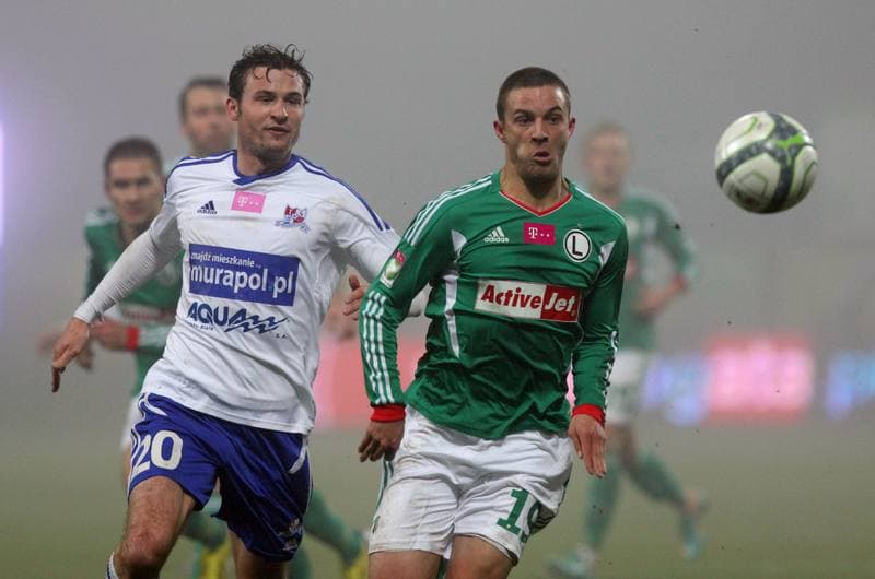 Football. T-Mobile Ekstraklasa. Podbeskidzie Bielsko-Biala - Legia Warsaw. 08.03.2013