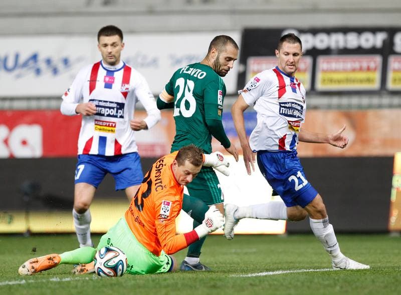 Football. T-Mobile Ekstraklasa. Podbeskidzie Bielsko Biala - Slask Wroclaw. 03.10.2014
