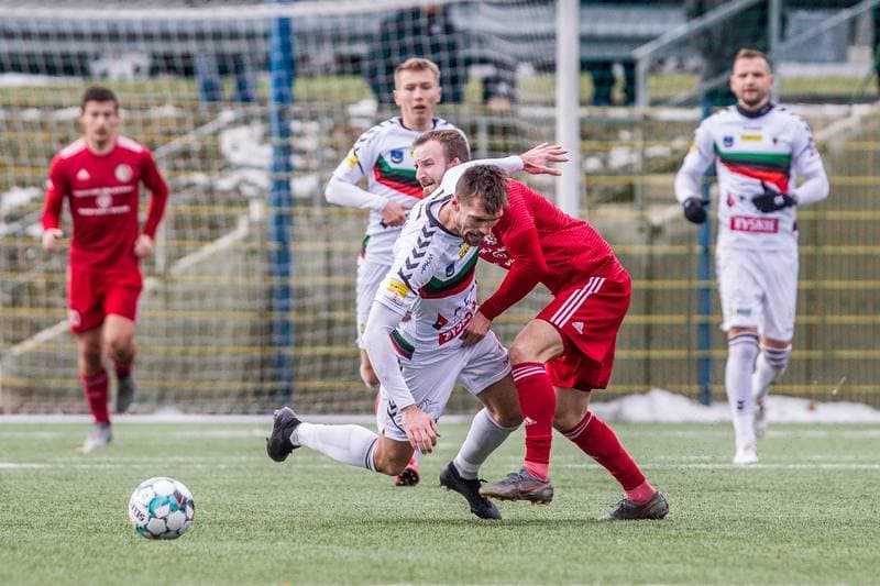 Football. Sparing. GKS Tychy - Fotbal Trinec. 23.01.2021