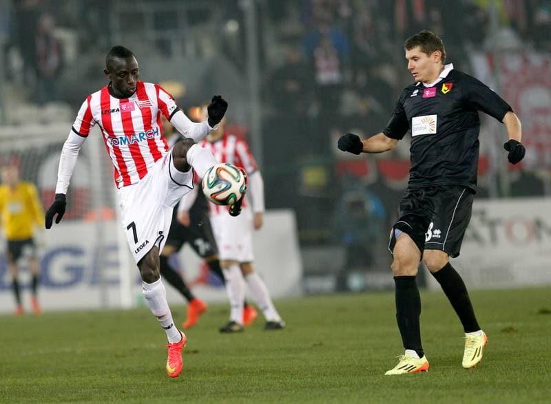 Football. T-Mobile Ekstraklasa. Cracovia Krakow - Jagiellonia Bialystok. 06.12.2014