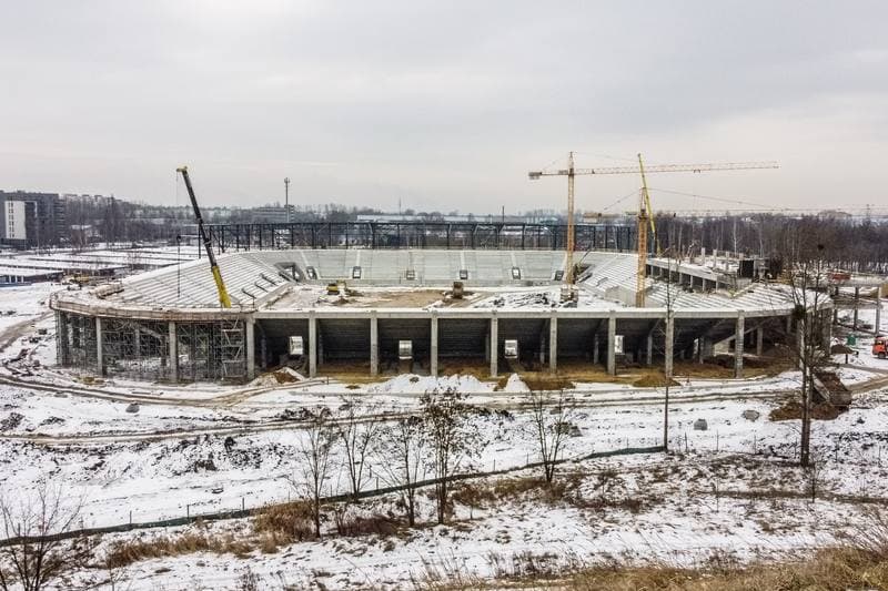 Football. Zaglebie Sosnowiec. Press Conference. 02.02.2021