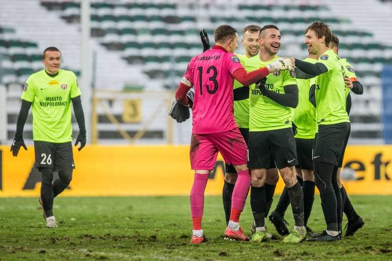 Football. Fortuna Puchar Polski. Puszcza Niepolomice - Lechia Gdansk. 09.02.2021