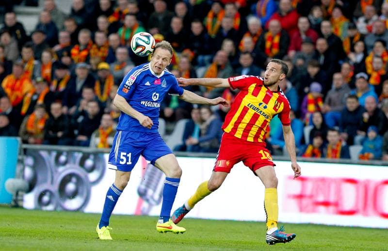 Football. T-Mobile Ekstraklasa. Korona Kielce - Ruch Chorzow. 17.04.2015