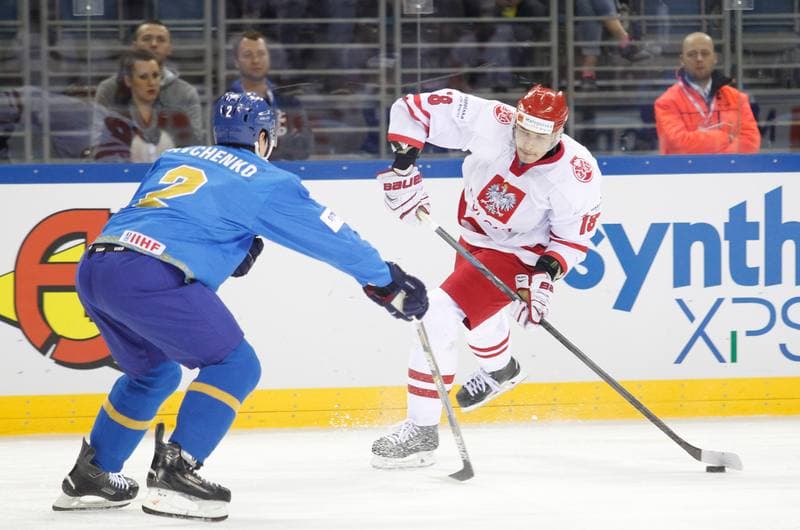 Ice Hockey. IIHF World Championship Division 1A. Poland - Kazakhstan. 23.04.2015