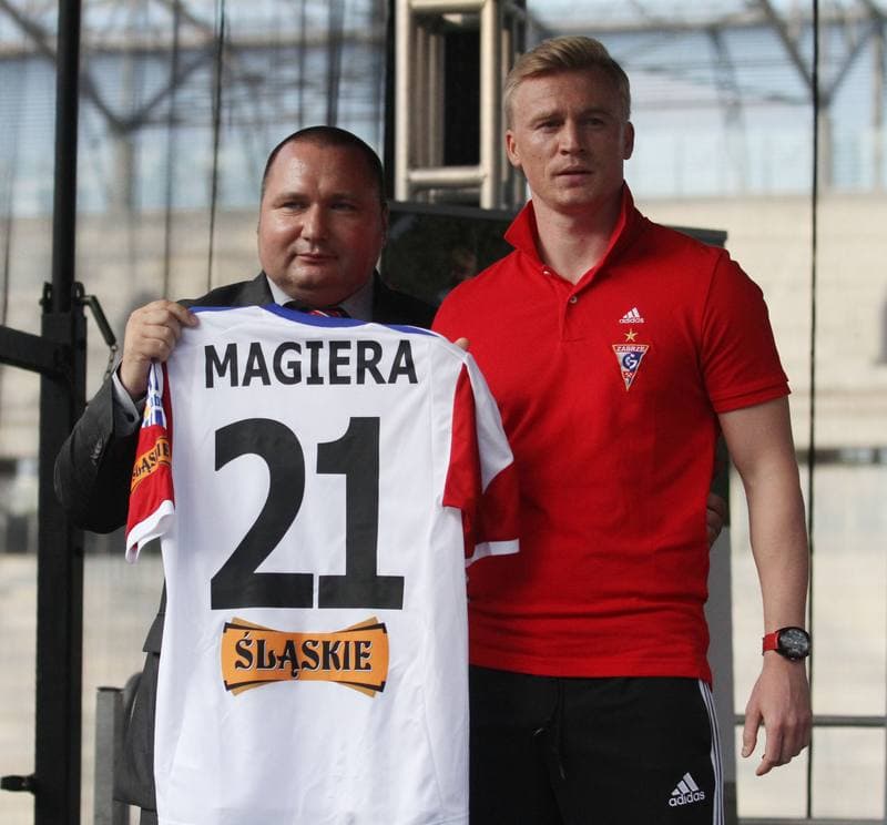 Football. Gornik Zabrze. Press Conference. 16.07.2013