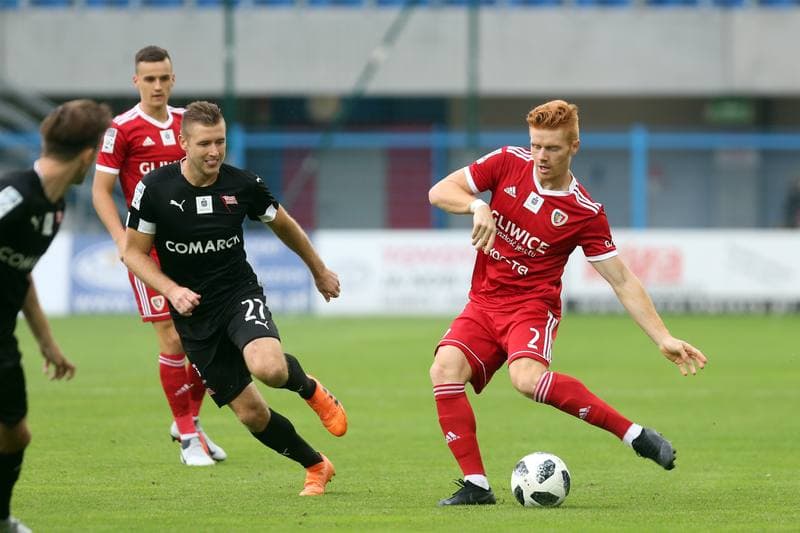 Football. Lotto Ekstraklasa. Piast Gliwice - Cracovia Krakow. 24.08.2018