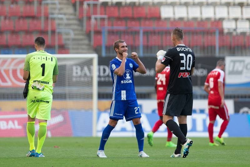 Football. HET Liga. Sigma Olomouc - Zbrojovka Brno. 20.08.2017