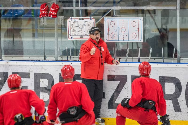 Ice Hockey. Poland national team. Training. 02.11.2020
