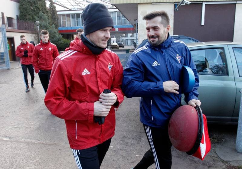 Football. Gornik Zabrze. Training. 08.01.2014
