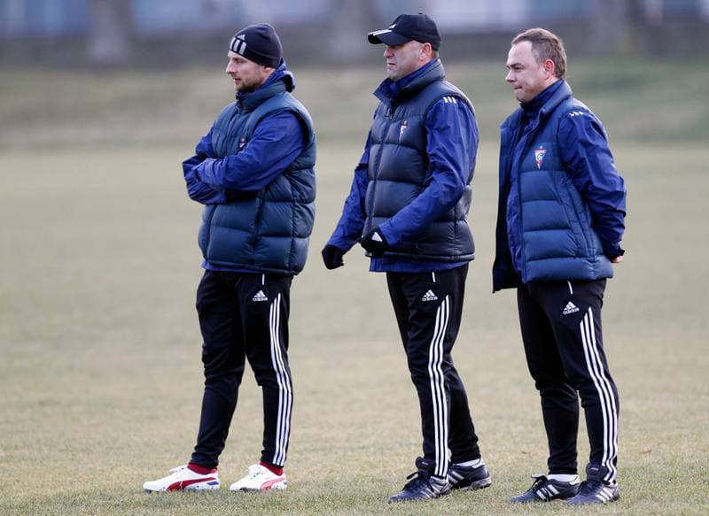 Football. Gornik Zabrze. Training. 08.01.2014